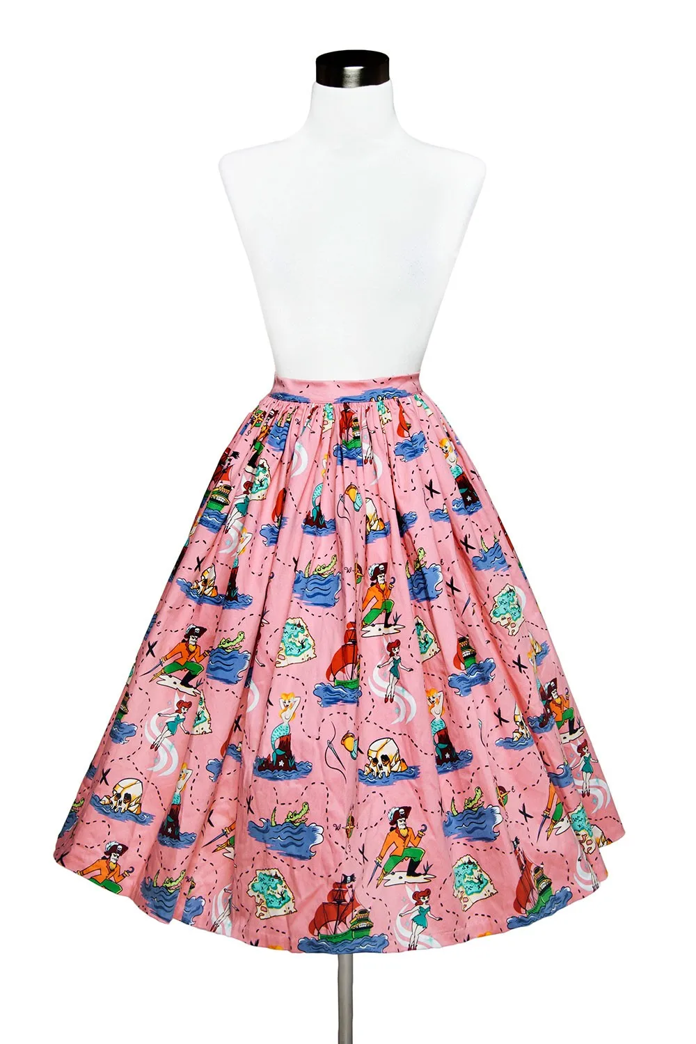 30-Женщины Ретро Винтаж 50 s swing Jenny Skirt in pink neverland принт миди юбки плюс размер 4xl saia rock pinup юбки