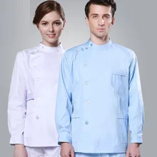 10 комплектов-Топ/штаны) Одежда для медсестер медицинская одежда Сплит-комплект icu синий зимний с длинным рукавом рабочая одежда Больничная форма лабораторный пиджак