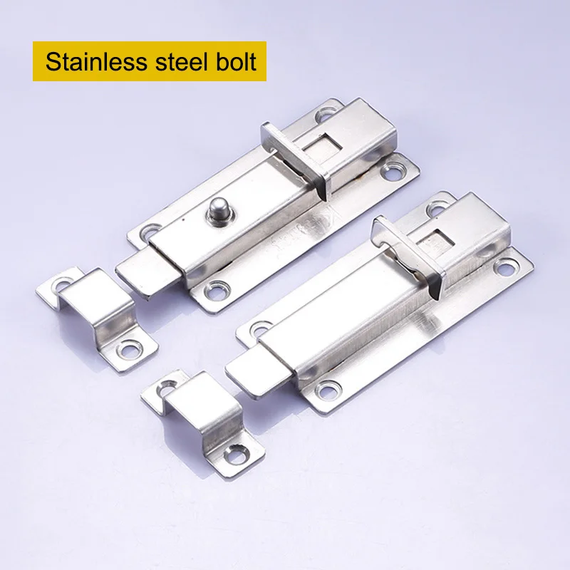 

3pcs Thickened Stainless Steel Spring Barrel Plug Door Latch Sliding Lock Barrel Lock @8 WWO66