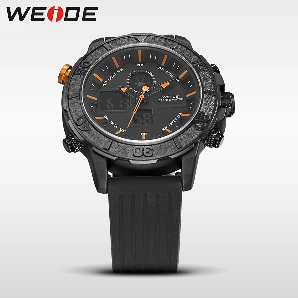 Weide подлинные роскошные кварцевые спортивные relogio цифровые saat мужские часы