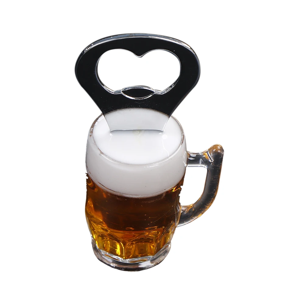 

Metal 3.9cm*9cm Beer Cup Shape Fridge Magnet Beer Bottle Opener for Kitchen Bar Party Supplies