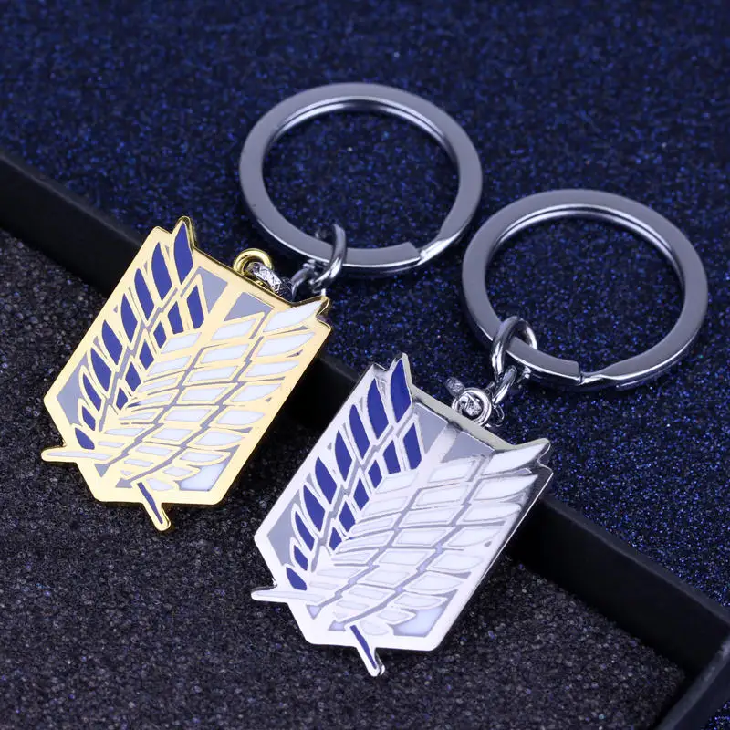 

MQCHUN Fashion Accessories Anime Attack on Tian Keychains Giant Legion Flag Accessories Key Ring Car Key Holder for Women -50