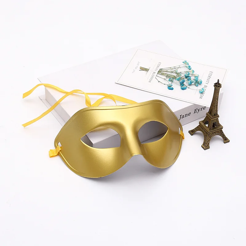 1 шт. Маска 4 стиля вечерние маска на Хэллоуин вечерние карнавалы регулируемый ремень маска для мужчин и женщин - Цвет: Золотой