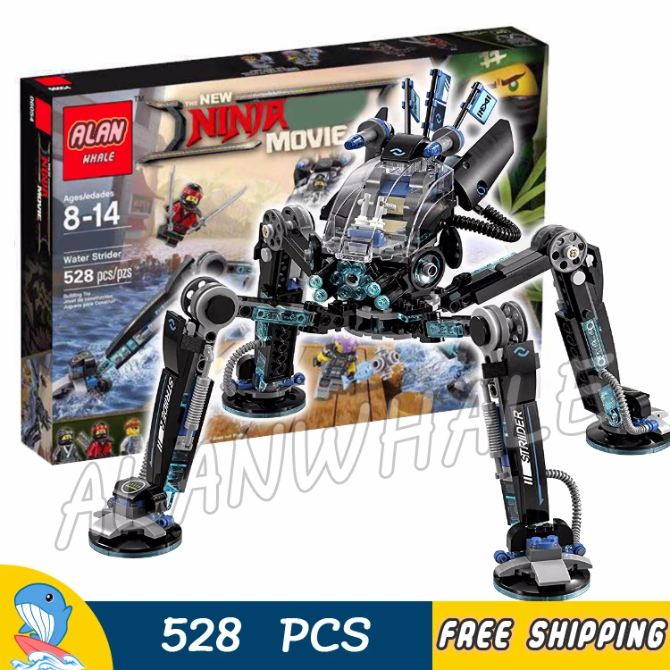 

528pcs New Ninja Water Skipper Measurer Mech Robots 10717 Figure Building Blocks Children Assemble Toy Compatible With LegoING