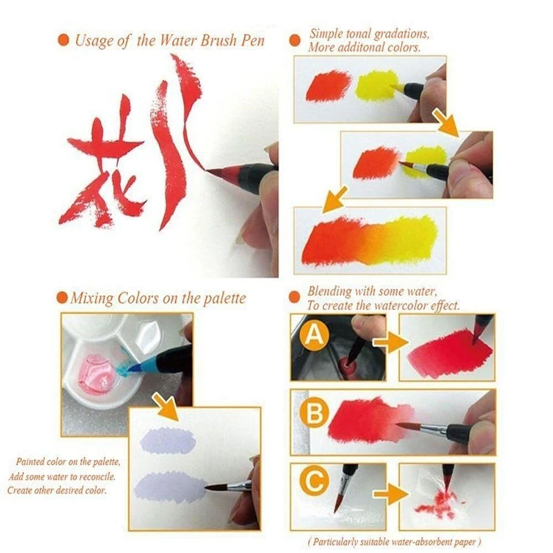 20 цветов Премиум набор мягких ручек-кистей акварельный маркер для рисования ручка цвет ing книги манга комикс каллиграфия художественные маркеры