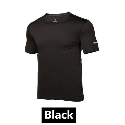 HAMEK/Детская футболка с быстросохнущим танком футболка с короткими рукавами для фитнеса, футболка для бега, футболка для футбола Детский костюм для тенниса - Цвет: black
