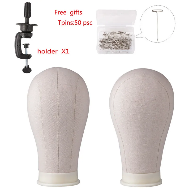 1pc Training Mannequin Head Canvas Block Head Display