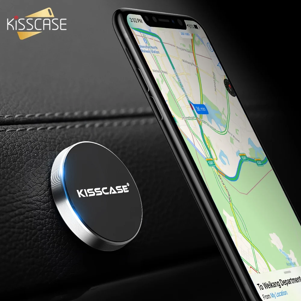 

KISSCASE Universal Magnetic Car Phone Holder Wall Desk Car Mount Magnet Sticker Stand Holder For iPhone X XR XS Max 7 8 Plus