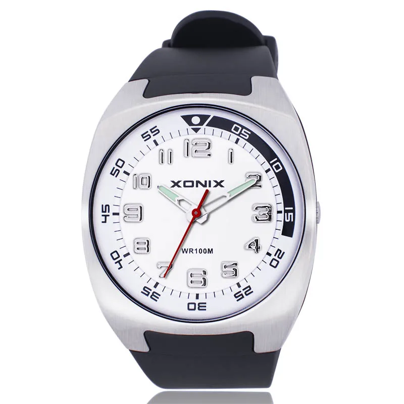 New Brand Mens Sports Casual Watch Quartz Analog Waterproof 100m Resin