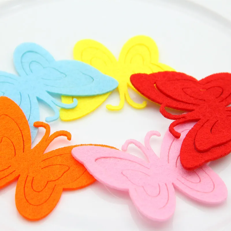 FISHWAVES 5 шт. красота Красочные бабочки резка валяния Diy Детская комната украшения ручной работы Детский сад украшения