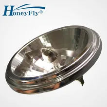 HoneyFly 2 шт. Новое поступление высокое качество AR111 G53 12 В 35 Вт 50 Вт 75 Вт галогенные лампы Алюминий теплый белый