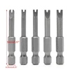 5Pcs 1/4 Inch Shank Hex Magnetic U Shaped Screwdriver Bits 50mm Length Long Spanner Screw Driver U4-U8 ► Photo 1/6