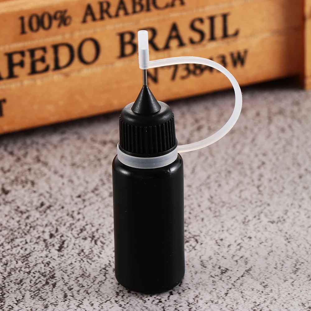

5Pcs 10ml Black Glue Applicator Needle Squeeze Bottle Reuse Glue Applicator For Paper DIY Scrapbooking Paper Craft Tool