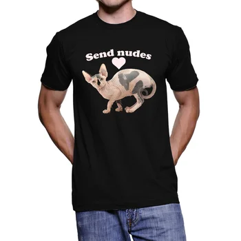 

T - SHIRT UOMO SPHYNX CAT SEND NUDES