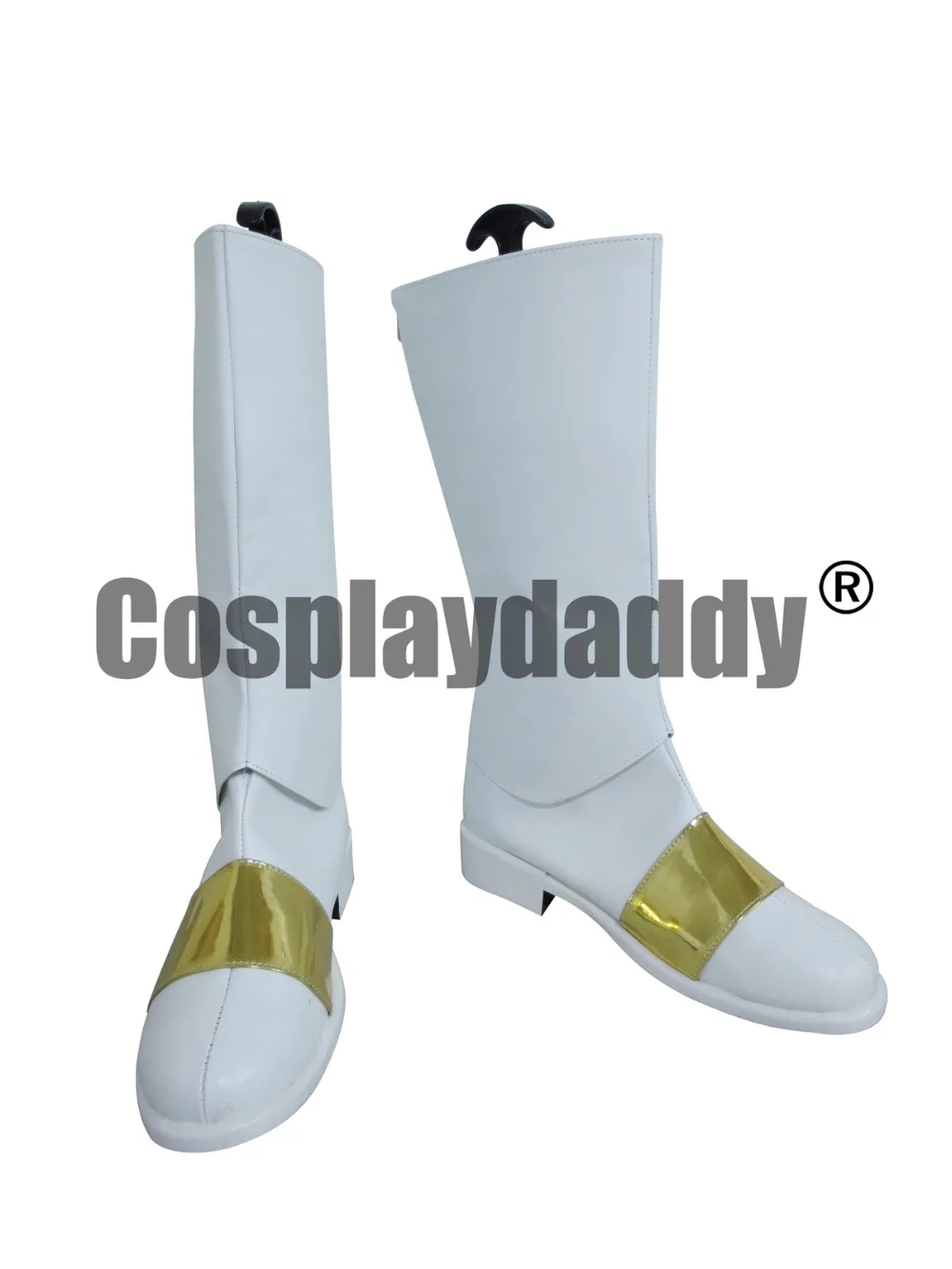 

Code Geass Emperor Lelouch White And Golden Long Cosplay Shoes Boots X002