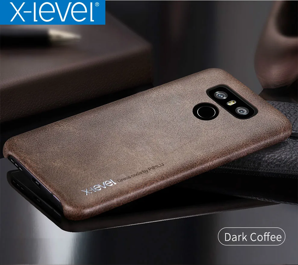 X-level Vintage Cowboy PU Leather Phone Case For LG G6 Full Cover Back |