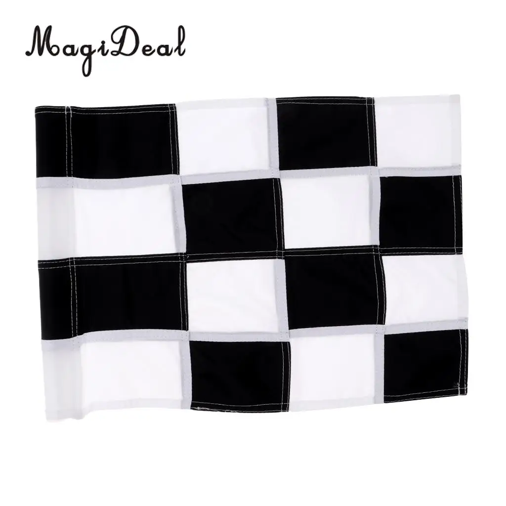 MagiDeal Golf Flag Backyard Practice Golf Hole Pole Cup Flag Nylon Putting Green Flags 510mm x 350mm Sports Golf Accessories