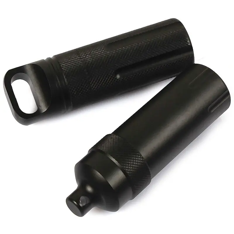 

Outdoor Waterproof Super Strong CNC Emergency First Aid Survival Pill Bottle Camping EDC Tank Box