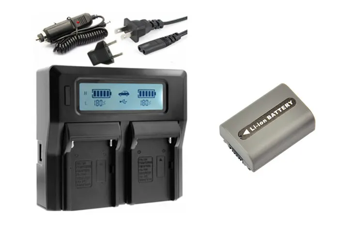 NP-FP50 NP-FP51 NPFP50 NPFP51 FP50 FP51 Батарея+ ЖК-дисплей Dual USB Зарядное устройство для sony DCR-HC19 HC30 HC40 HC46 AC-VQP10 ACC-TCP5 DCR-HC26