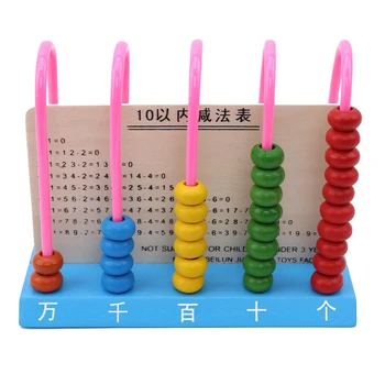 

1Pcs Wooden Abacus Baby Develop intelligence Calculating Frame Numbers Counting Learning&Education Math Toys