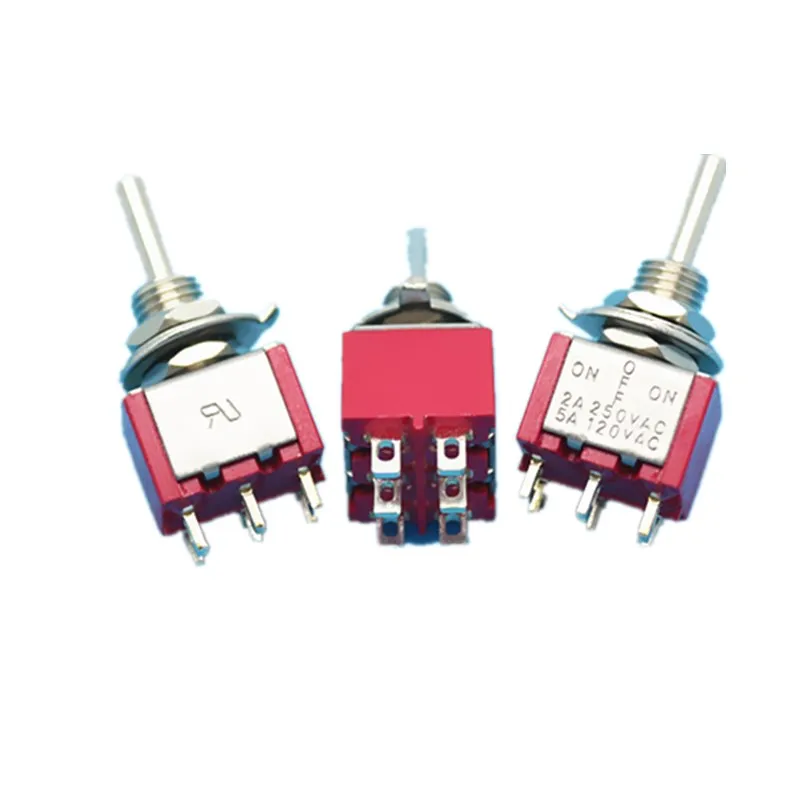 MTS 223 (ON) OFF (ON) Momentary red Miniature Toggle Switchswitch