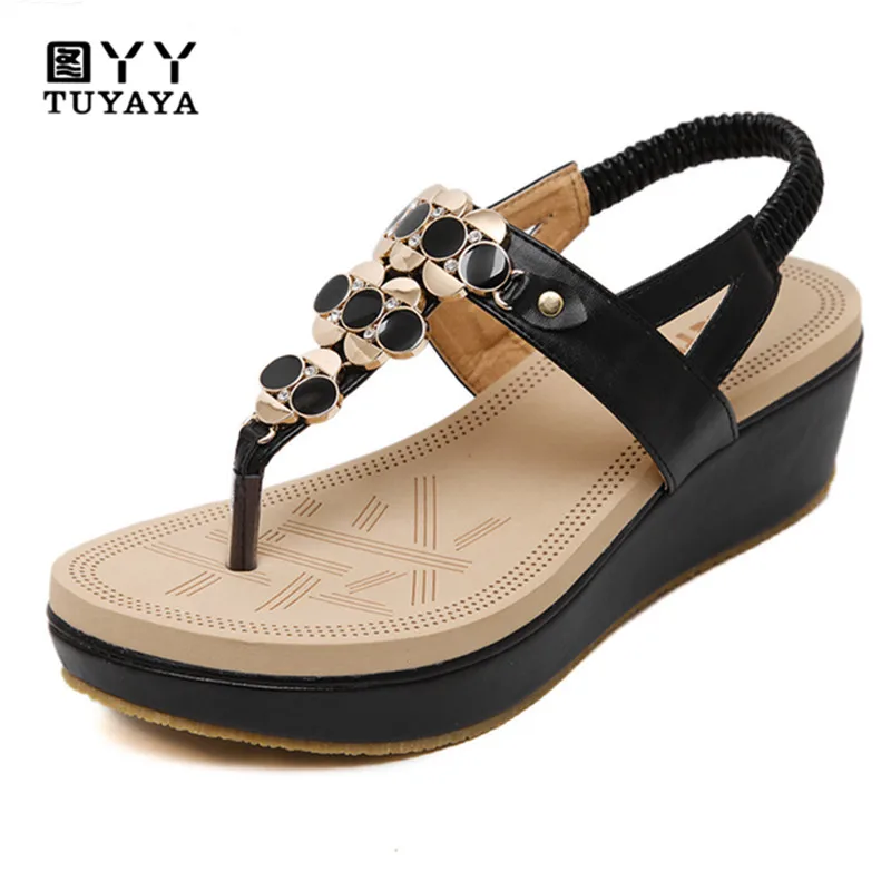 

Women Ankle Strap Espadrilles Wedge Sandals 2019 Summer Crystal Platform Wedges Fashion Lace up Women Platform Sandals