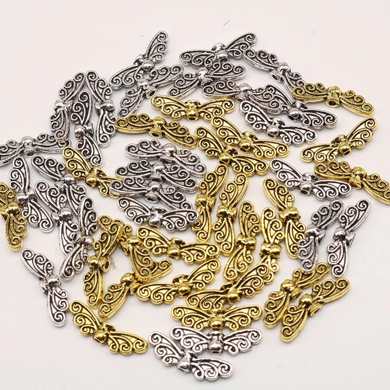 Цена тибетский серебряный Ретро DIY ювелирный кулон тибетский серебряный ангел разделитель "крылья" бусины Подвески Diy Ювелирные изделия Mking