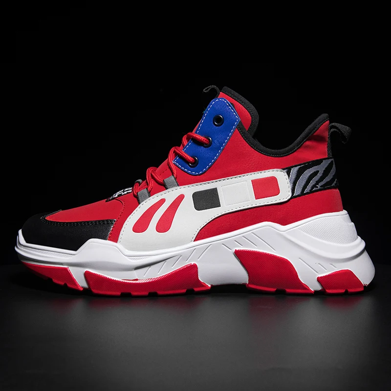 

Hemmyi Men Sneakers Shoes Spring Summer Casual Lace-up Trainers Comfortable Tenis Hombre Thick Bottom Baskets Homme