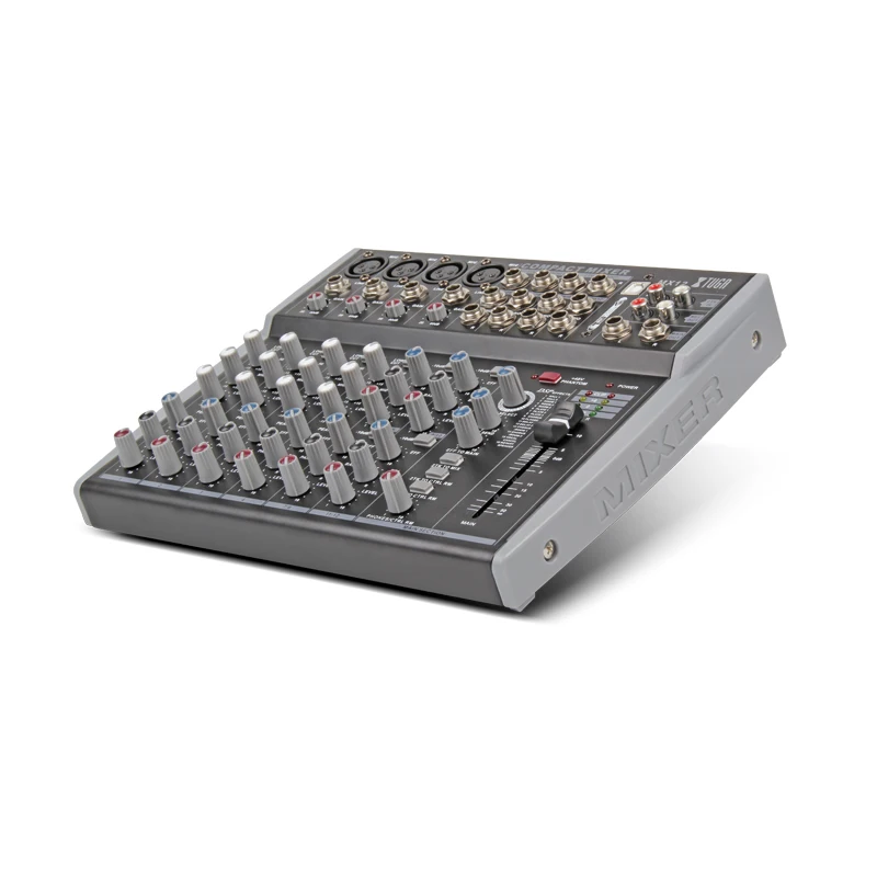 XTUGA 12 Каналы аудио DJ микшер смеситель микшерный пульт с USB XLR линии Вход 48В