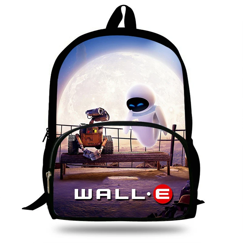 16 дюймов Movie Wall E Печать школьный Рюкзак Школьная Сумка для подростка мальчиков и