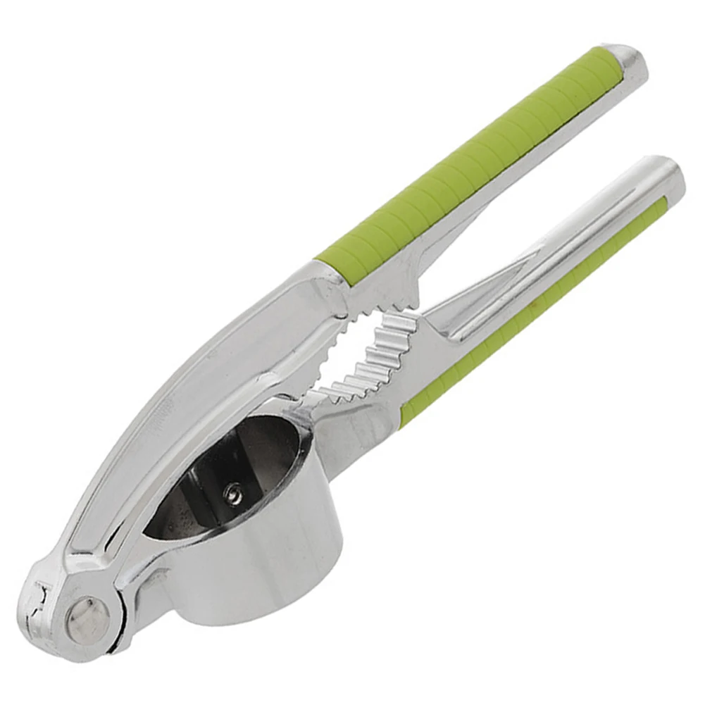 Pokich Professional Garlic Ginger Press Mincer Crusher Chopper Garlic Press Crusher with Walnut Open Kitchen Tools