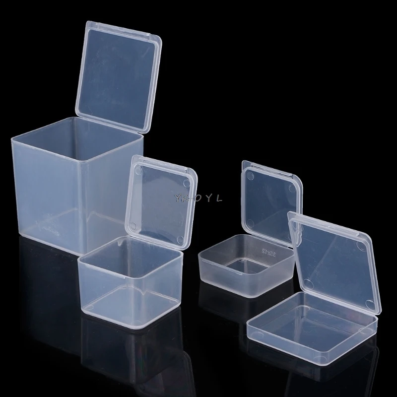 New Small Square Clear Plastic Jewelry Storage Bo Beads Crafts Jewelry Storage Bo Beads Crafts