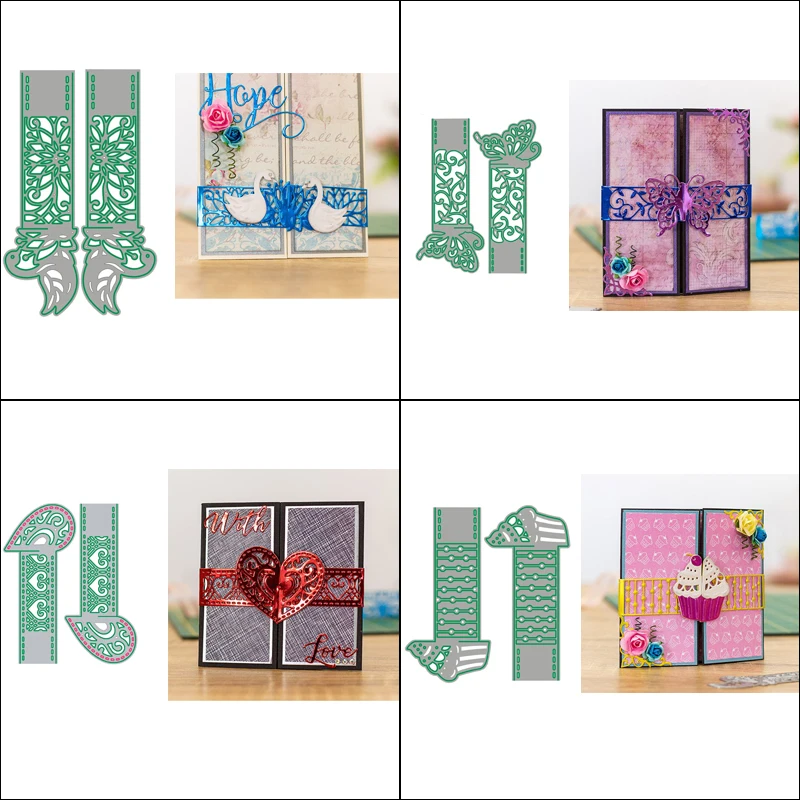 

4pcs Elements Wrap Metal Cutting Dies Craft Album Dies Scrapbooking New 2019 Dies Embossing Stencils Paper Card Making Craft Die