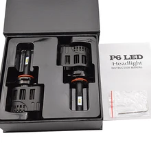 2PCS new Super bright 25W P6 series 9012 LED headlights replace HID car bulbs driver built