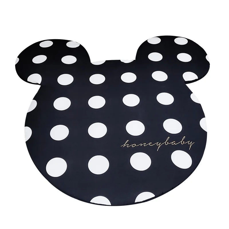  Black and White Mickey Minnie Mouse Rug Child Baby Crawling Game Mat Carpet Indoor Soft Four Season