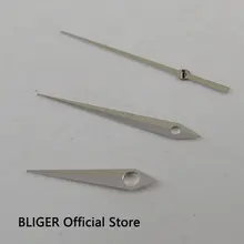 Высокое качество Новые BLIGER серебро стрелки часов подходят Miyota 8205 821A 8215 автоматический механизм Мужские часы руки HS6