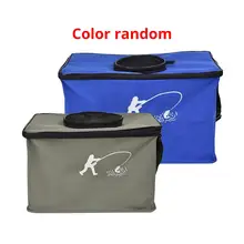 30/45 см Открытый EVA холст рыболовное ведро складной резервуар для воды проволока поддержка живой рыбалки поставки случайные цвета