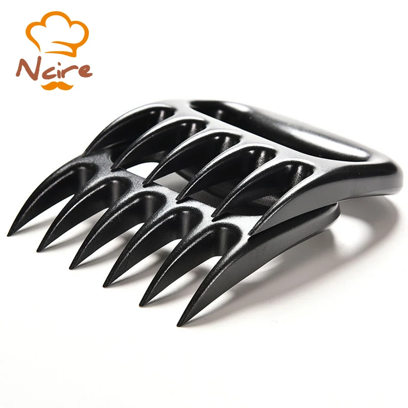 NCIRE 2 pcs/lot Bear Meat Claws Black BBQ Meat Claws Tools Grizzly Claws Tongs Pull Shred Pork
