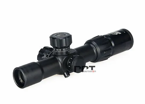 Verde para Desporto ao ar Canis Latrans Rifle Scope Mil-dot Iluminado Vermelho ou Livre Uso Pp1-0278 1-4x24 Irf 7 Cheap Lunetas Riflescopes