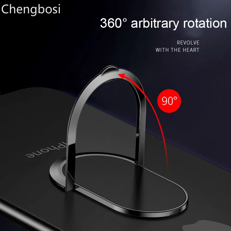 Ultra-thin Finger Ring Holder for Samsung S9 360 Degree Mount Holder Stand Mobile Phone Finger Stand for IPhone X 8 7 6 Tablet