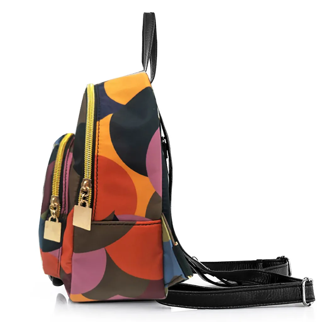 Женский рюкзак для путешествий, разноцветный рюкзак из ткани Оксфорд, Студенческая сумка, рюкзак известного бренда, Сумки из искусственной кожи, Zaino Да Донна#57