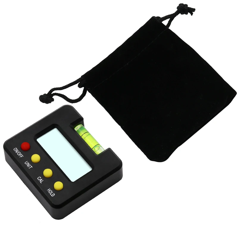 Mini Digital Display Protractor Inclinometer Level Meter 0.1 Degree Resolution and Degree Range