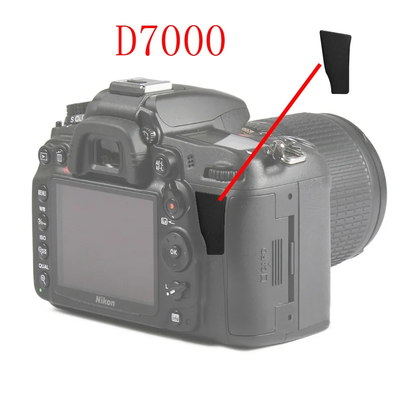 Для Nikon D90 D700 D7000 D300S D800 D800E D200 D300 резиновая задняя крышка для камеры DSLR Запасная часть