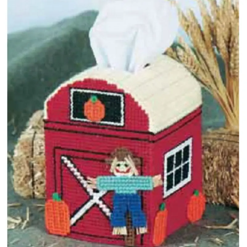3D Cross-Stitch Rectangular tissue box DIY handwork Cross Stitch z1