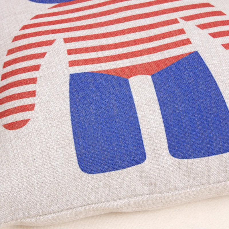 أفضل بيع الكتان غطاء وسادة رسمت خريطة نمط الديكور غرفة نوم المخدة المنزل وسادة مجموعة كنبة مكتب 45x45 CM أفضل بيع الكتان غطاء وسادة رسمت خريطة نمط الديكور غرفة نوم المخدة المنزل وسادة مجموعة كنبة مكتب 45x45 CM