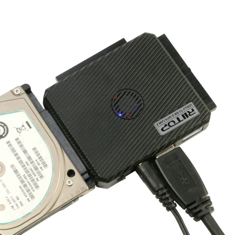 ALL-IN-1 IDE SATA to USB External Case & Cable For 2.5 3.5" HDD 5.25inch CDROM 