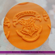HHHogwarts шаблон имеет 2 различных размера текстурированный с тиснением Скалки помадка торт сахарный поделка инструменты для украшения