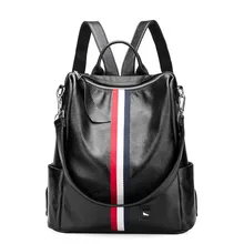 High Quality Authentic Leather Backpack Women Fashion School Bags Teenager Girls Large Capacity Casual Ladies Backpacks Black High Quality Authentic Leather Backpack Women Fashion School Bags Teenager Girls Large Capacity Casual Ladies Backpacks Black