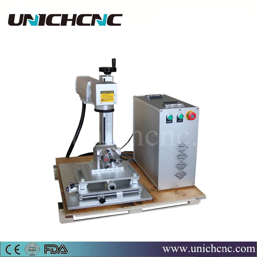 UNICHCNC популярная Лазерная cnc 20 Вт волоконная лазерная маркировочная машина |