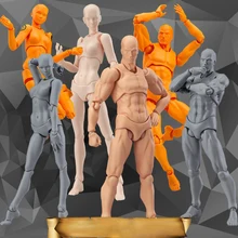 Doub K Action Figure Toys Artist Movable Limbs Male Female 13cm joint body Model Mannequin bjd